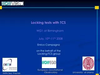 Locking tests with TCS