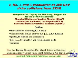 F, Ks, ? , and X production at 200 GeV d+Au collisions from STAR