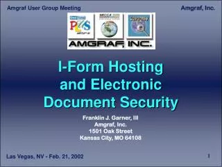 I-Form Hosting and Electronic Document Security