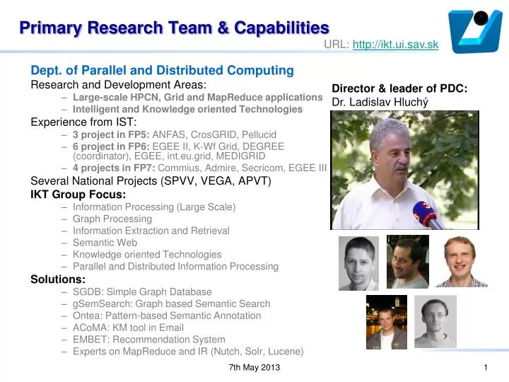 primary research team capabilities