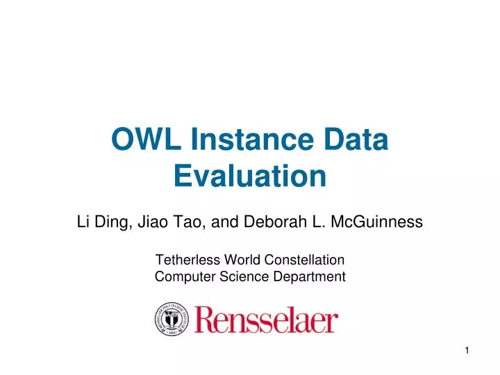owl instance data evaluation
