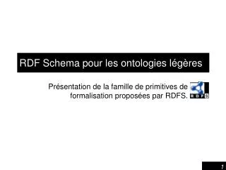 rdf schema pour les ontologies l g res