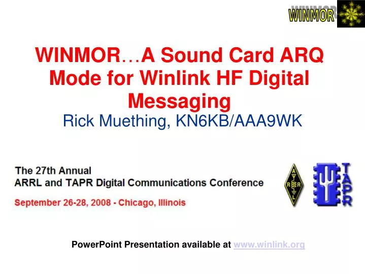 winmor a sound card arq mode for winlink hf digital messaging