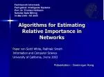 Algorithms for Estimating Relative Importance in Networks - slide 1