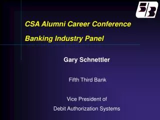 CSA Alumni Career Conference Banking Industry Panel