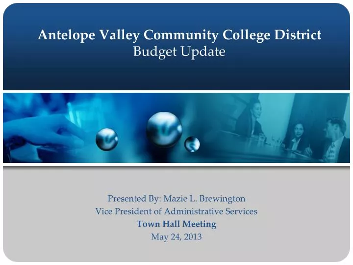 antelope valley community college district budget update