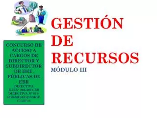 gesti n de recursos m dulo iii