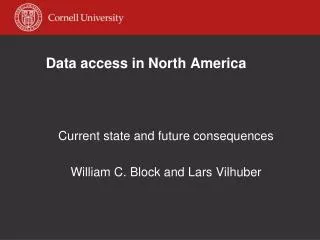Data access in North America