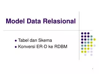 model data relasional