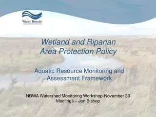 Wetland and Riparian Area Protection Policy