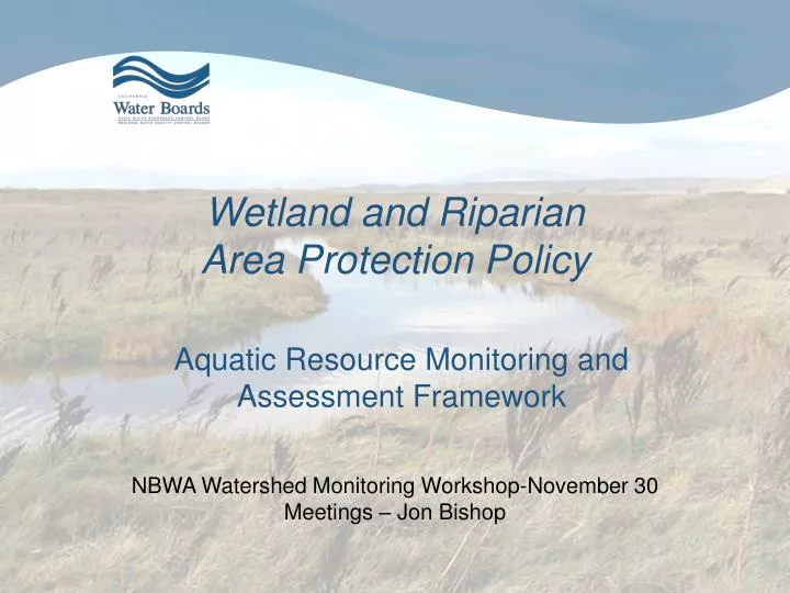 wetland and riparian area protection policy