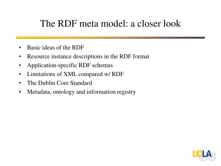 the rdf meta model a closer look