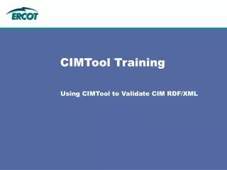 CIMTool Training