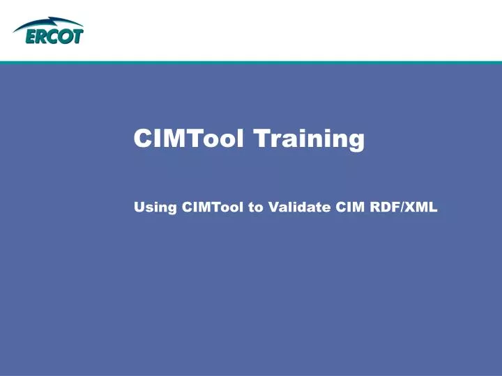 cimtool training