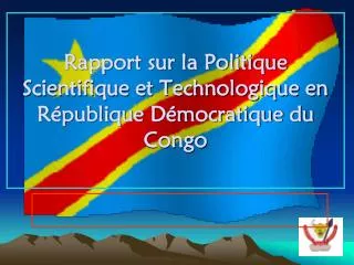 rapport sur la politique scientifique et technologique en r publique d mocratique du congo