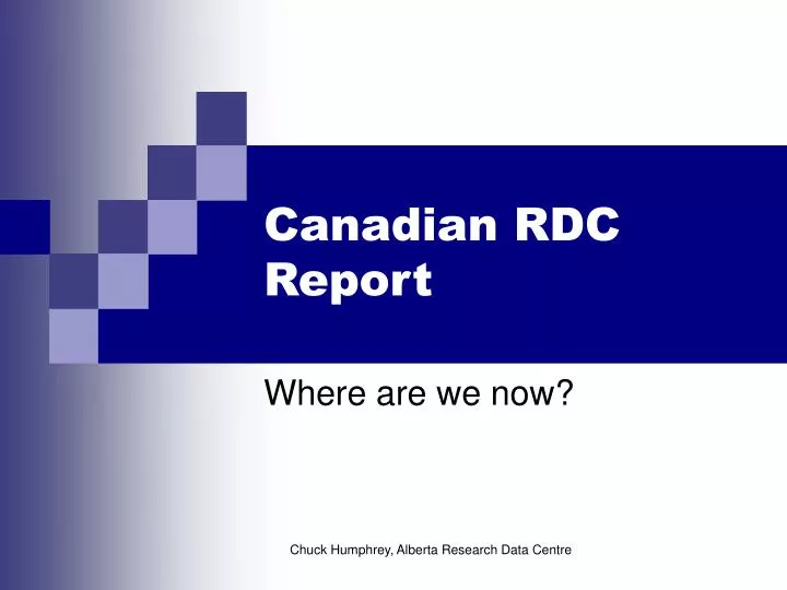 canadian rdc report