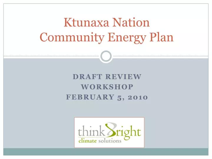 ktunaxa nation community energy plan