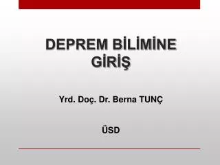 deprem b l m ne g r