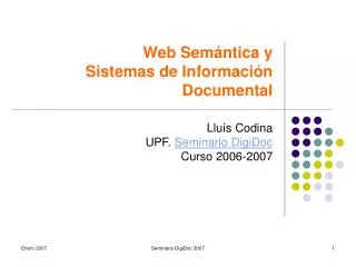 web sem ntica y sistemas de informaci n documental