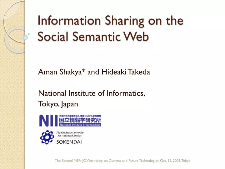 information sharing on the social semantic web