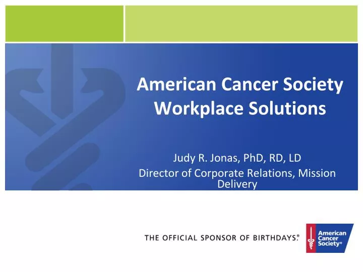 american cancer society workplace solutions
