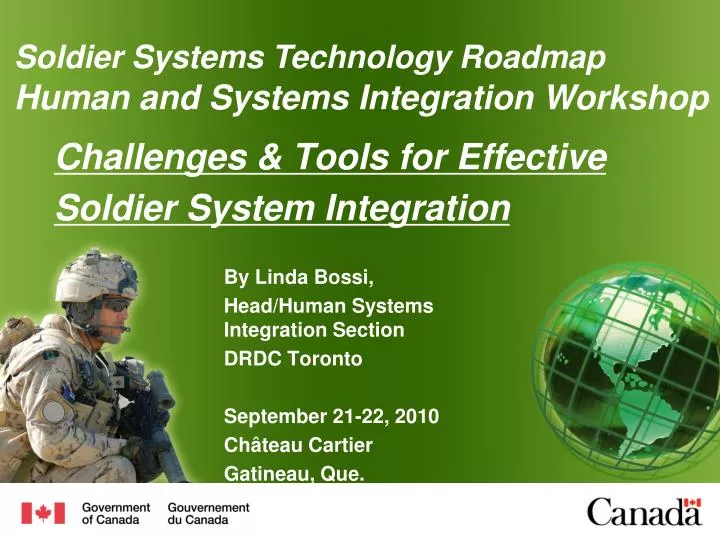 challenges tools for effective soldier system integration