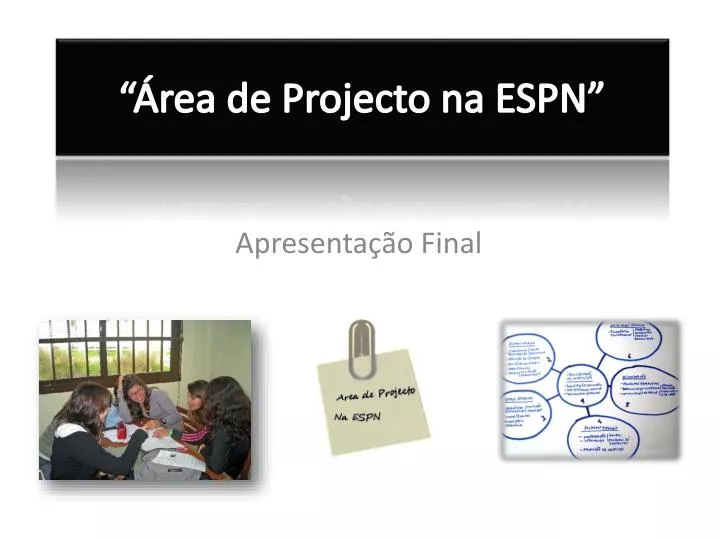 rea de projecto na espn