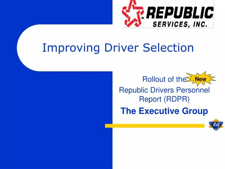 improving driver selection
