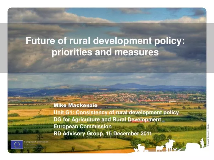 future of rural development policy priorities and measures