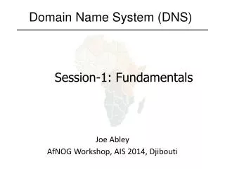 Domain Name System (DNS)