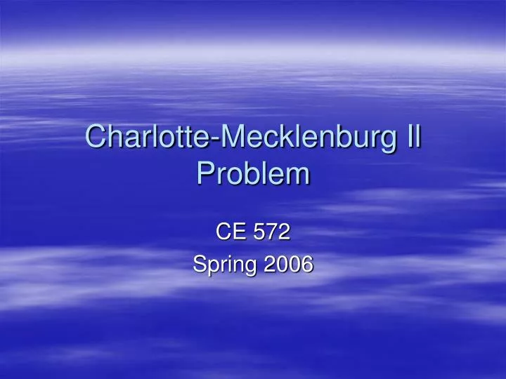 charlotte mecklenburg il problem