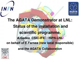 The AGATA Demonstrator Objective of the final R&amp;D phase 2003-2008