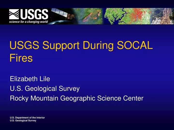 usgs support during socal fires