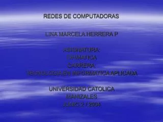 redes de computadoras