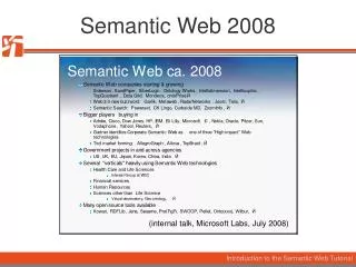 Semantic Web 2008