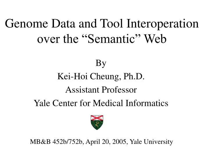 genome data and tool interoperation over the semantic web