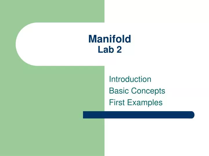 manifold lab 2