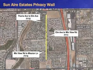 Sun Aire Estates Privacy Wall