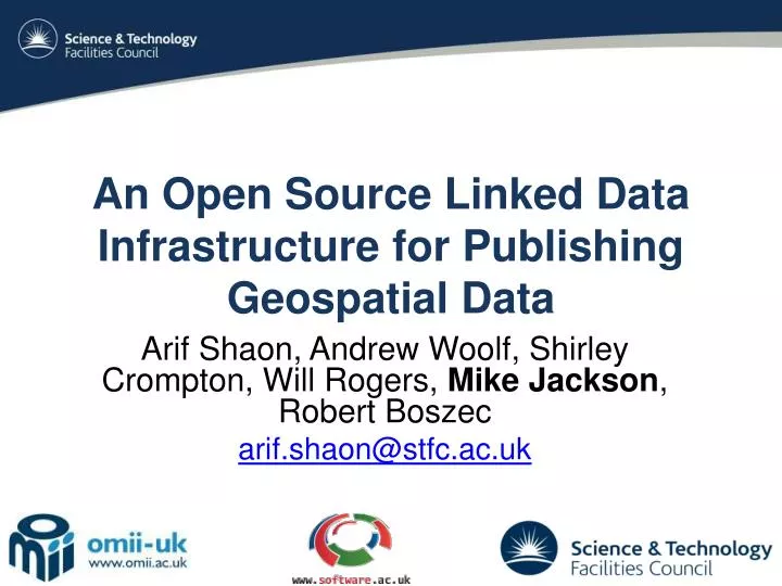 an open source linked data infrastructure for publishing geospatial data