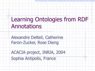 Learning Ontologies from RDF Annotations