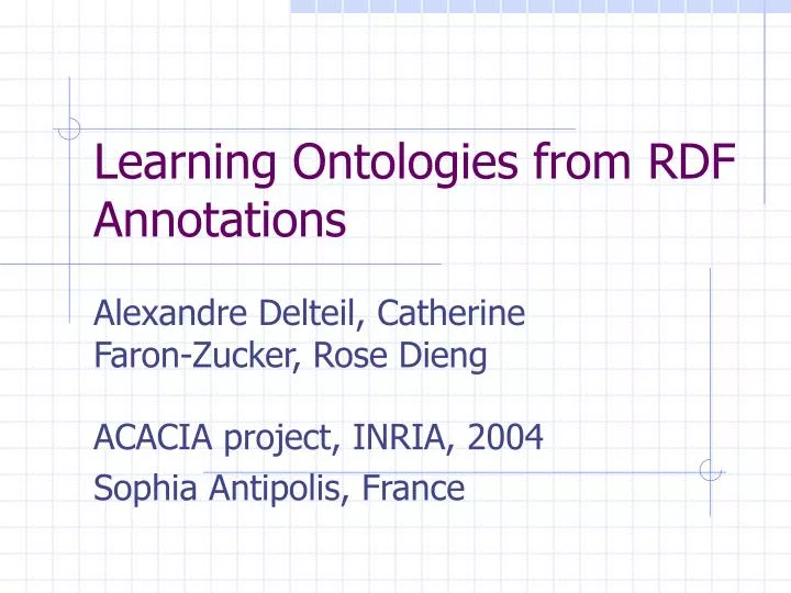 learning ontologies from rdf annotations