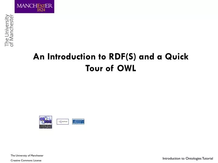an introduction to rdf s and a quick tour of owl
