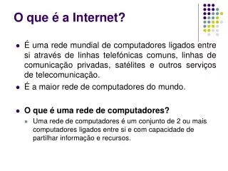 o que a internet