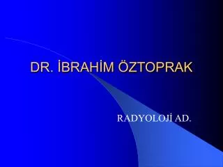 dr brah m ztoprak