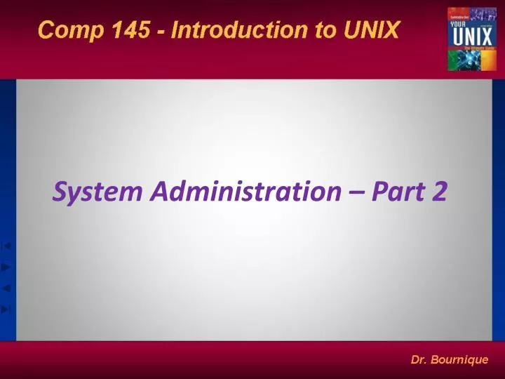 system administration part 2