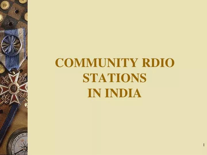community rdio stations in india