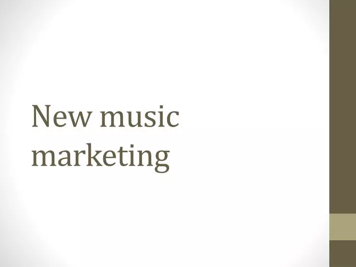 new music marketing