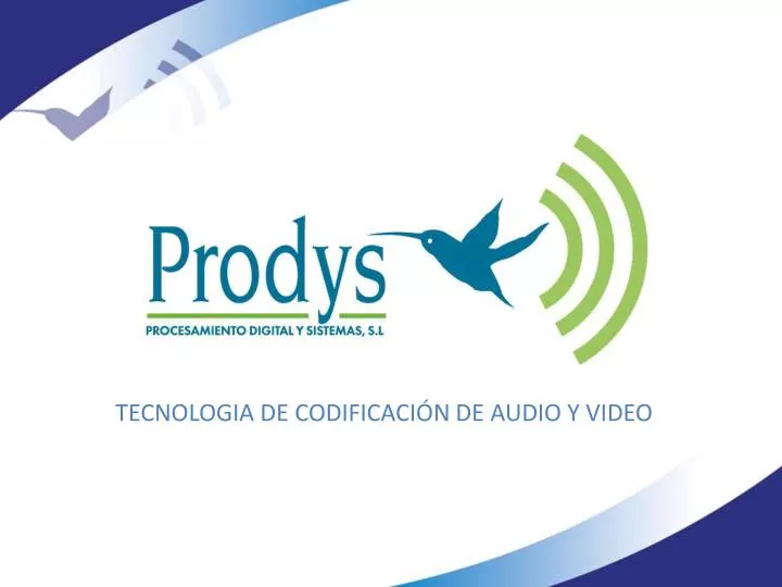 tecnologia de codificaci n de audio y video
