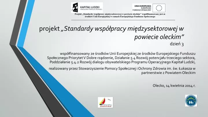 projekt standardy wsp pracy mi dzysektorowej w powiecie oleckim dzie 3