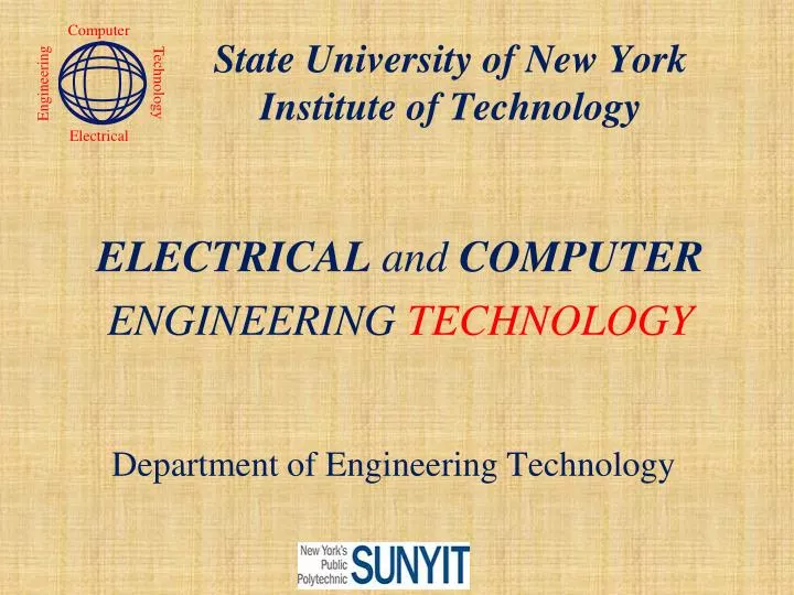 department of engineering technology